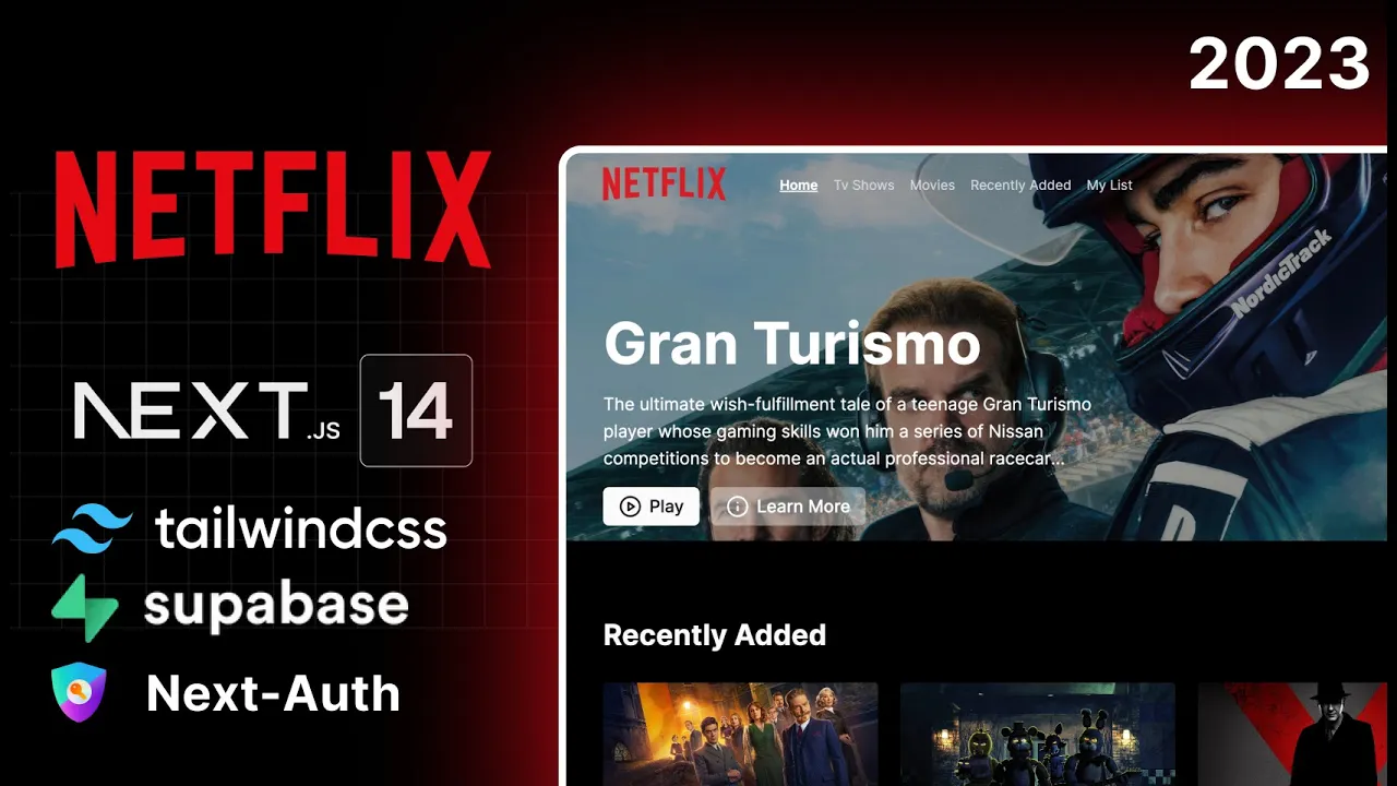 Next.js 14 Netflix Clone