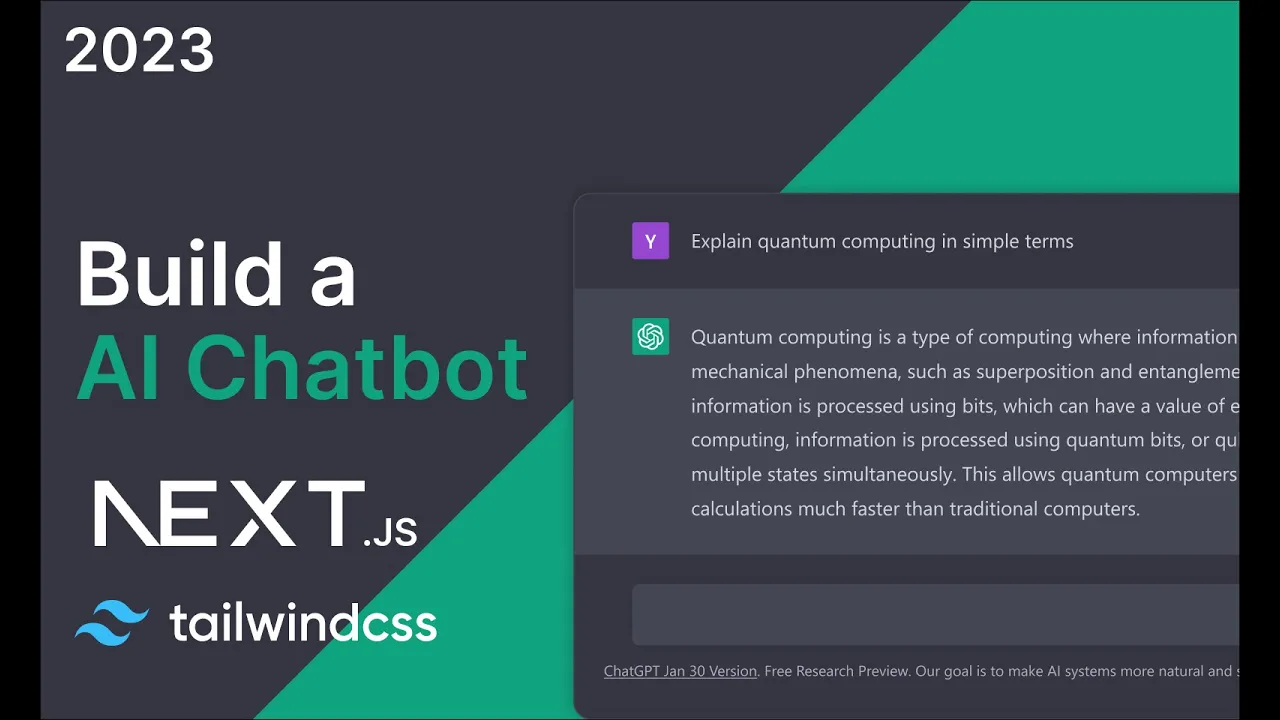 Build a AI Chatbot with Next.js 13